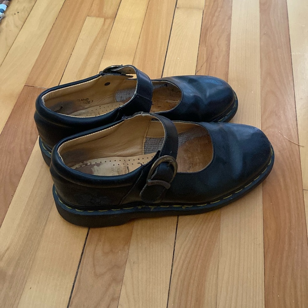 Vintage Dr. Martens Black Mary Jane Flats